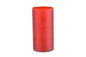 Plast cylinder til lysestage - rød - ø7,0 x 14 cm - 6 stk.